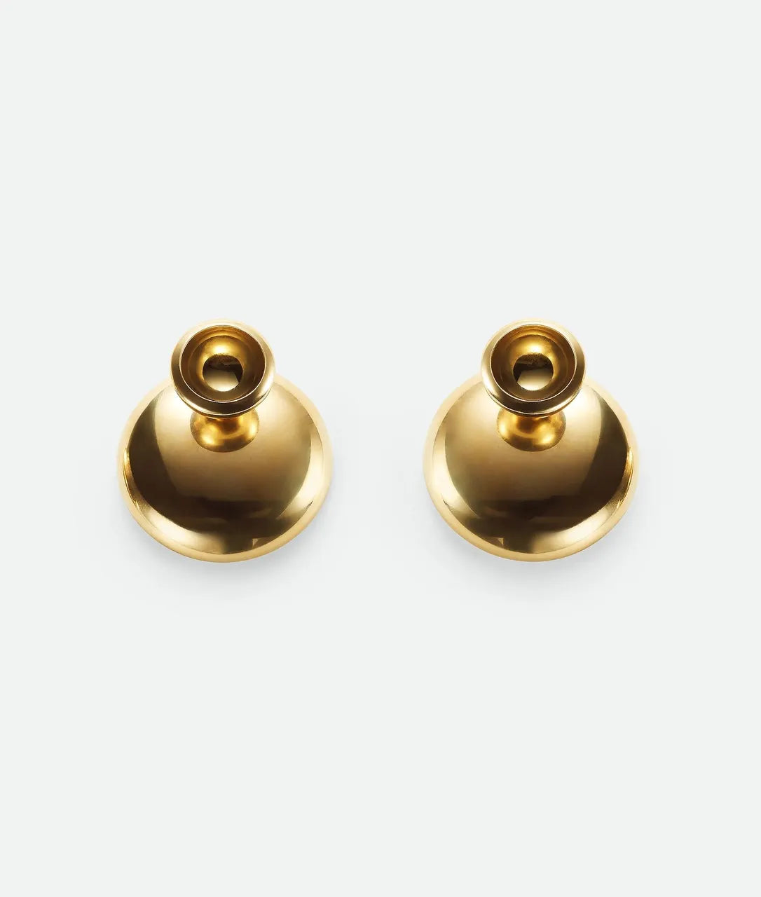 modern Bottega Veneta Gold Disc Earrings - Bottega Veneta Gold Disc