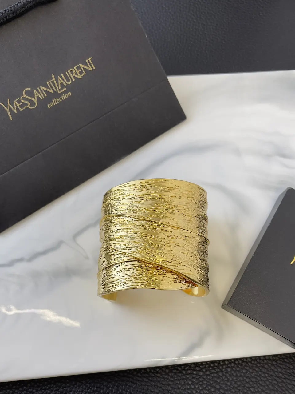 Gold Statement Cuff Bracelet - Premium Quality