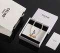 Celine Pearl Letter Necklace gold - Celine Pearl Letter Necklace