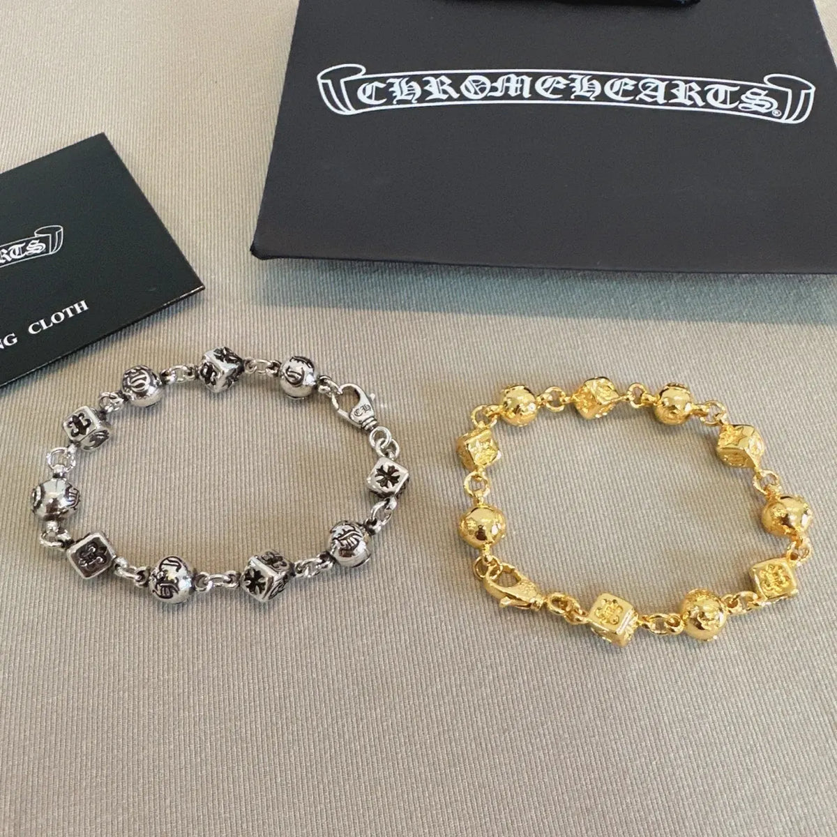 Chrome Hearts Inspired Premium Beaded Bracelet