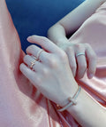 Van Cleef Arpels Diamond Cross Ring & Bracelet Set
