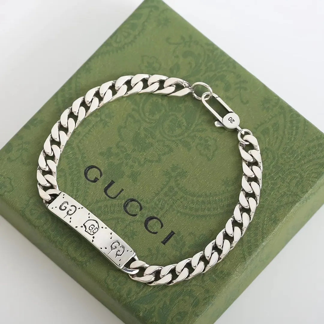 Gucci Inspired Premium Silver Chain Bracelet
