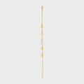 Elegant Gold Charm Bracelet with Pearl Accent