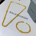 Balenciaga Inspired Gold Chain Bracelet - Premium Quality