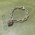 Gucci Silver Tiger Head Bracelet