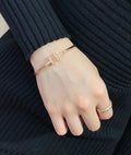 Premium T-Bar Diamond Bracelet - Rose Gold