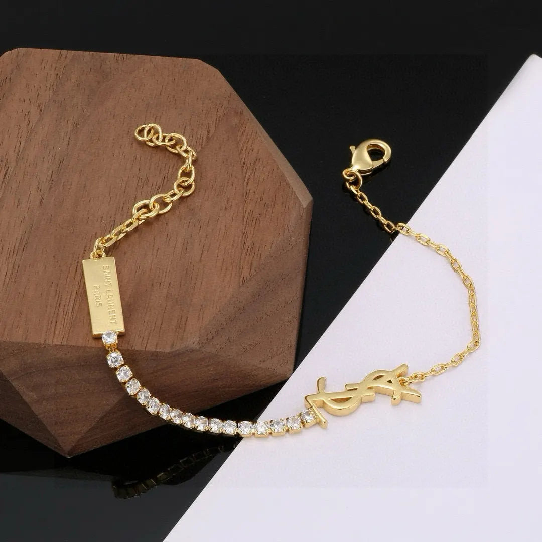 Saint Laurent YSL Premium Bracelet - Gold Plated