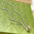 sphere Gucci Silver Turquoise Necklace - Gucci Silver Turquoise Sphere