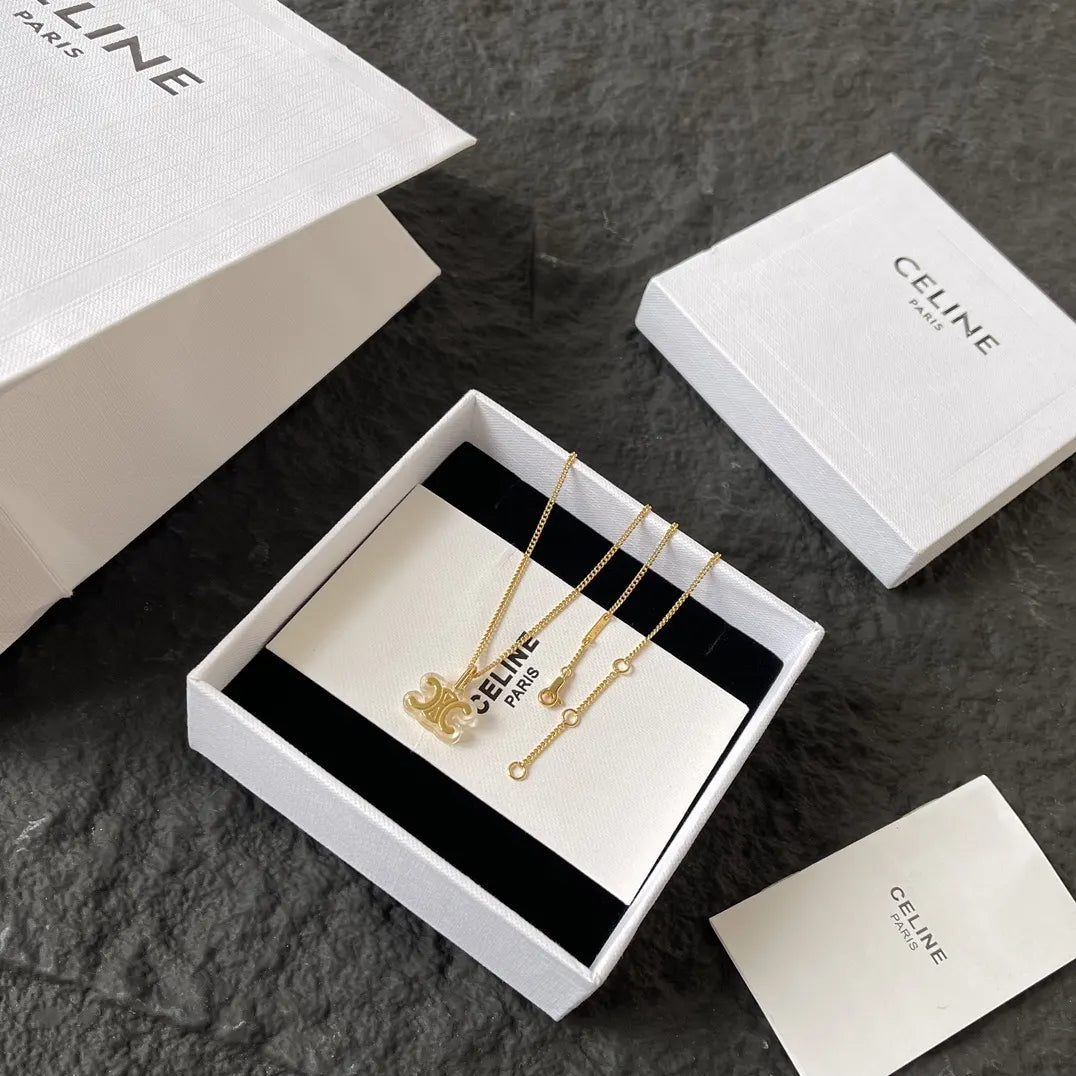 Celine Gold Maillon Necklace - Celine Gold Finish Maillon Necklace
