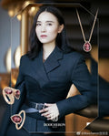 Boucheron Garnet Pendant Necklace serpent - Boucheron Serpent Bohème