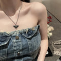 iconic Prada Silver Triangle Pendant Necklace - Prada Silver Triangle