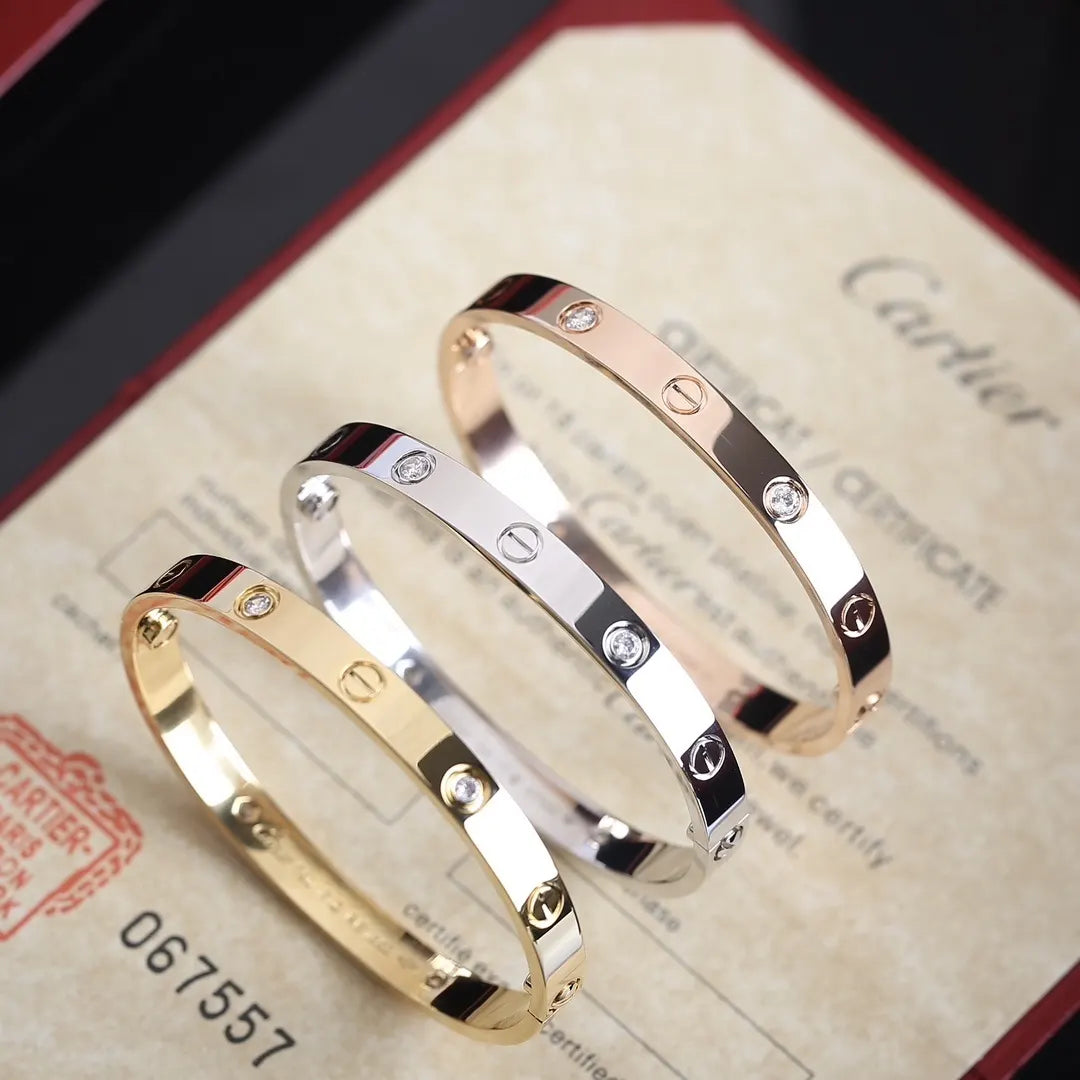 Premium Love Bracelet with Diamonds - Iconic Style