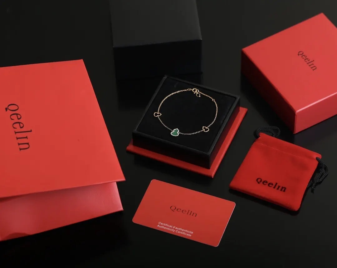 Qeelin Wulu Bracelet - Premium Gold & Jade