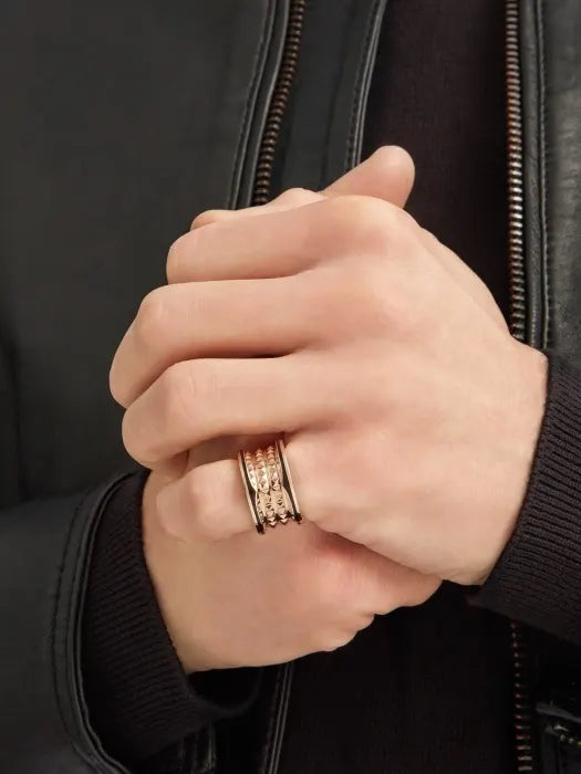Bulgari Rose Gold B.zero1 Ring iconic design - Bulgari Rose Gold