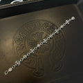 Premium Cross Link Bracelet - Sterling Silver Elegance