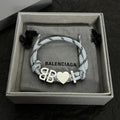 Balenciaga Premium Rope Bracelet - Heart Detail