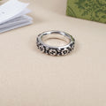 Gucci Flower Silver Ring - Gucci Silver Interlocking G Flower Ring