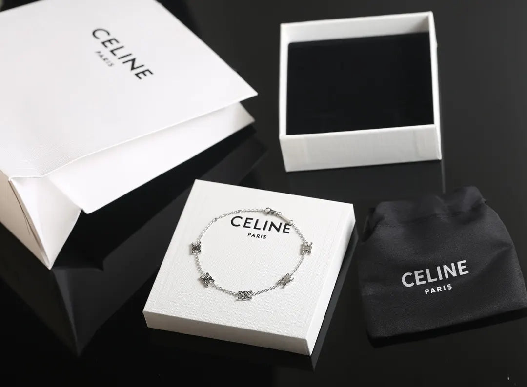Celine Paris Premium Bracelet - Silver Charm