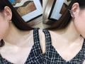 gold Saint Laurent YSL Crystal Earrings - Saint Laurent YSL Crystal &