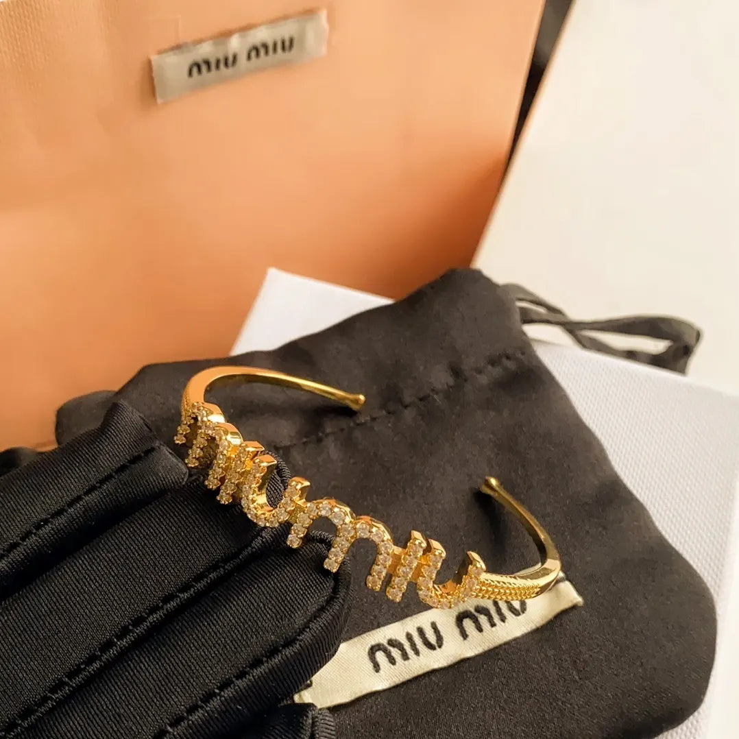 Miu Miu Crystal Logo Bracelet - Premium Quality
