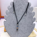 LV Resin Pendant Necklace - Louis Vuitton Black Cord