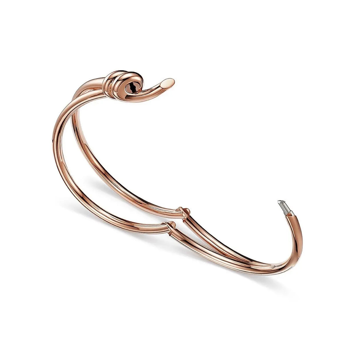 Rose Gold Knot Bangle - Premium Quality Bracelet