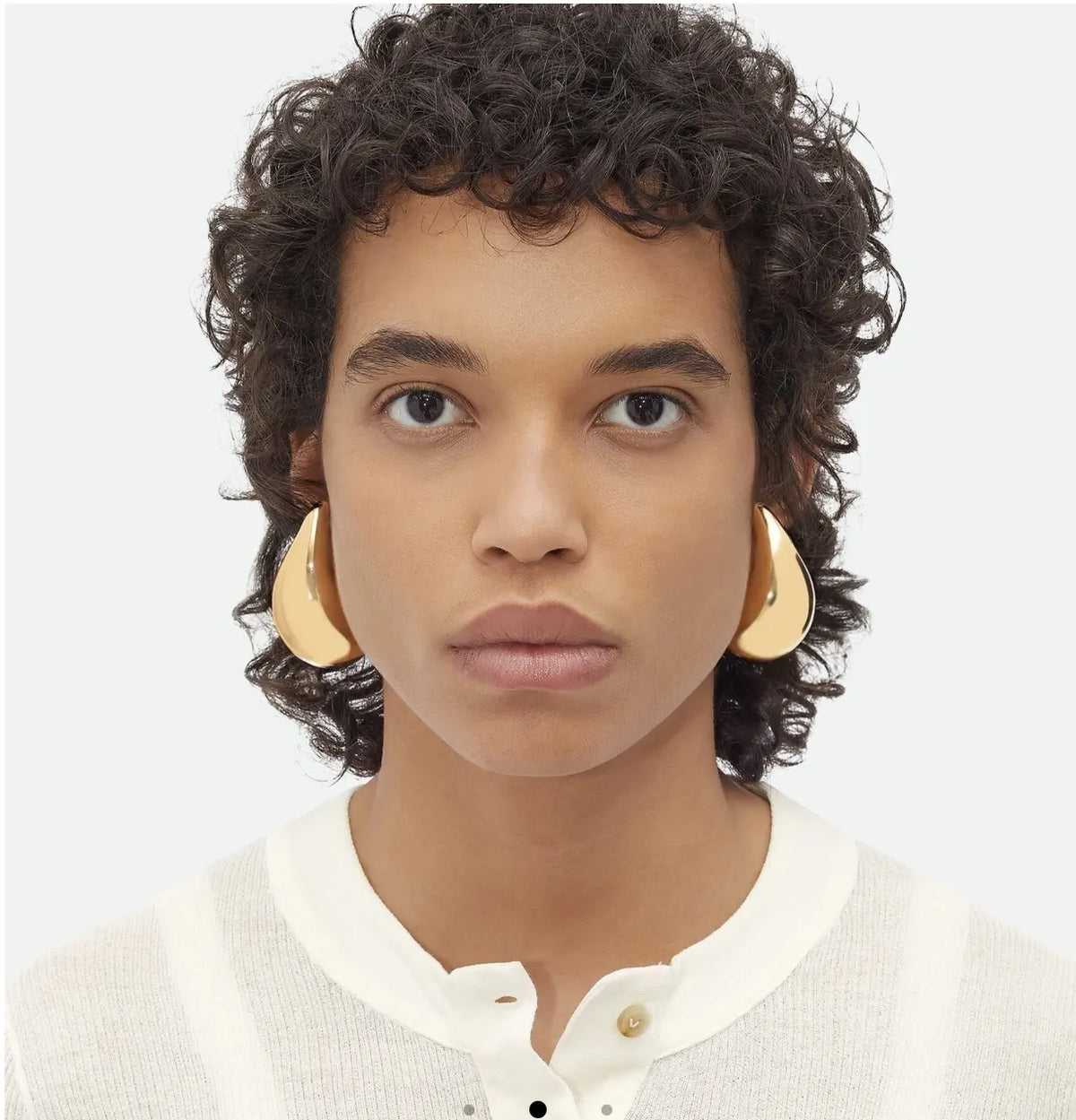 Bottega Veneta Gold Teardrop Earrings plated - Bottega Veneta Gold
