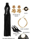 Saint Laurent Gold-Tone Multi-Chain Bracelet