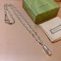 Gucci Silver Cylinder Pendant designer - Gucci Silver Cylinder Pendant