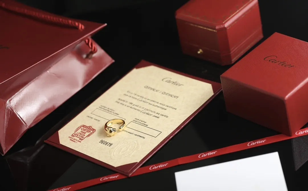 emerald Cartier Yellow Gold Panthère Ring - Cartier Yellow Gold