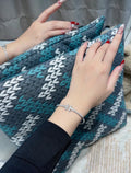 Premium T Hinged Bangle - Silver