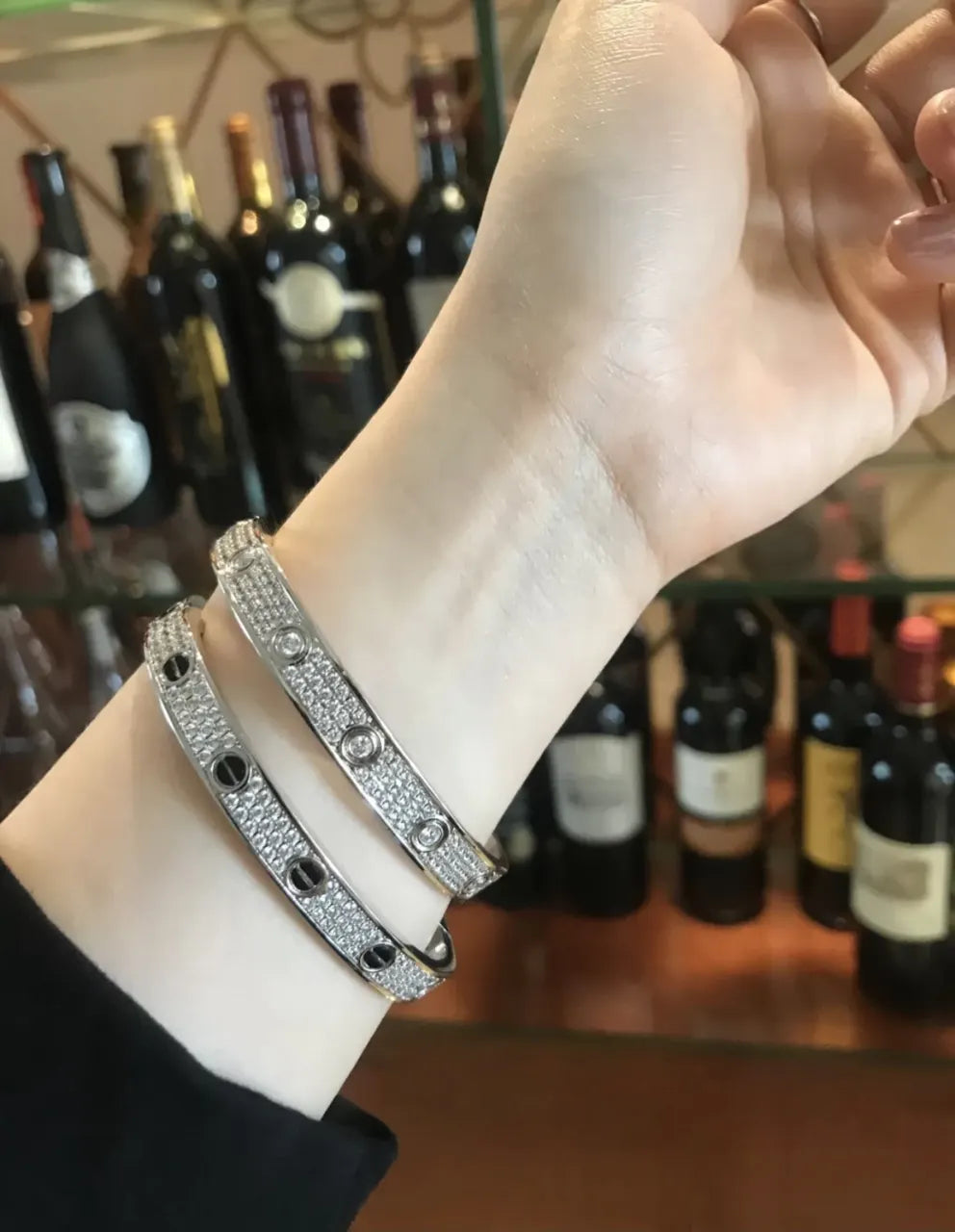 Premium Diamond Bangle Bracelet - Timeless Elegance