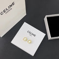timeless Celine Gold Pearl Clip-On Earrings - Celine Gold Pearl