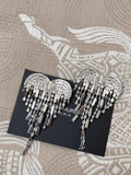 Saint Laurent Crystal Drop Earrings - Designer Elegance