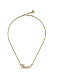 elegant chain Gucci Script Logo Gold Necklace - Gucci Script Logo Gold