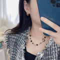 Chanel Heart Beaded Necklace - Chanel Heart Pendant Beaded Necklace