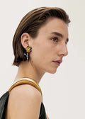 Marni Gold Flower Drop Earrings - Designer Chic