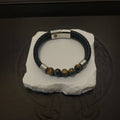 Tiger Eye Leather Bracelet - Premium Quality