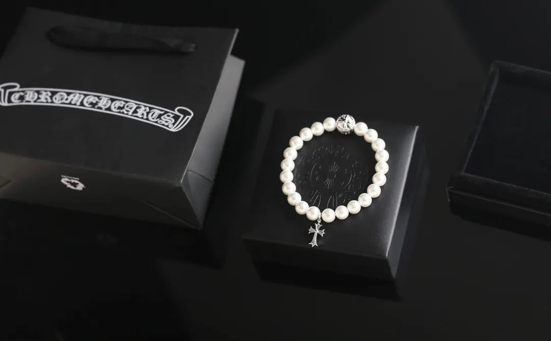 Chrome Hearts Pearl Bracelet - Premium Quality