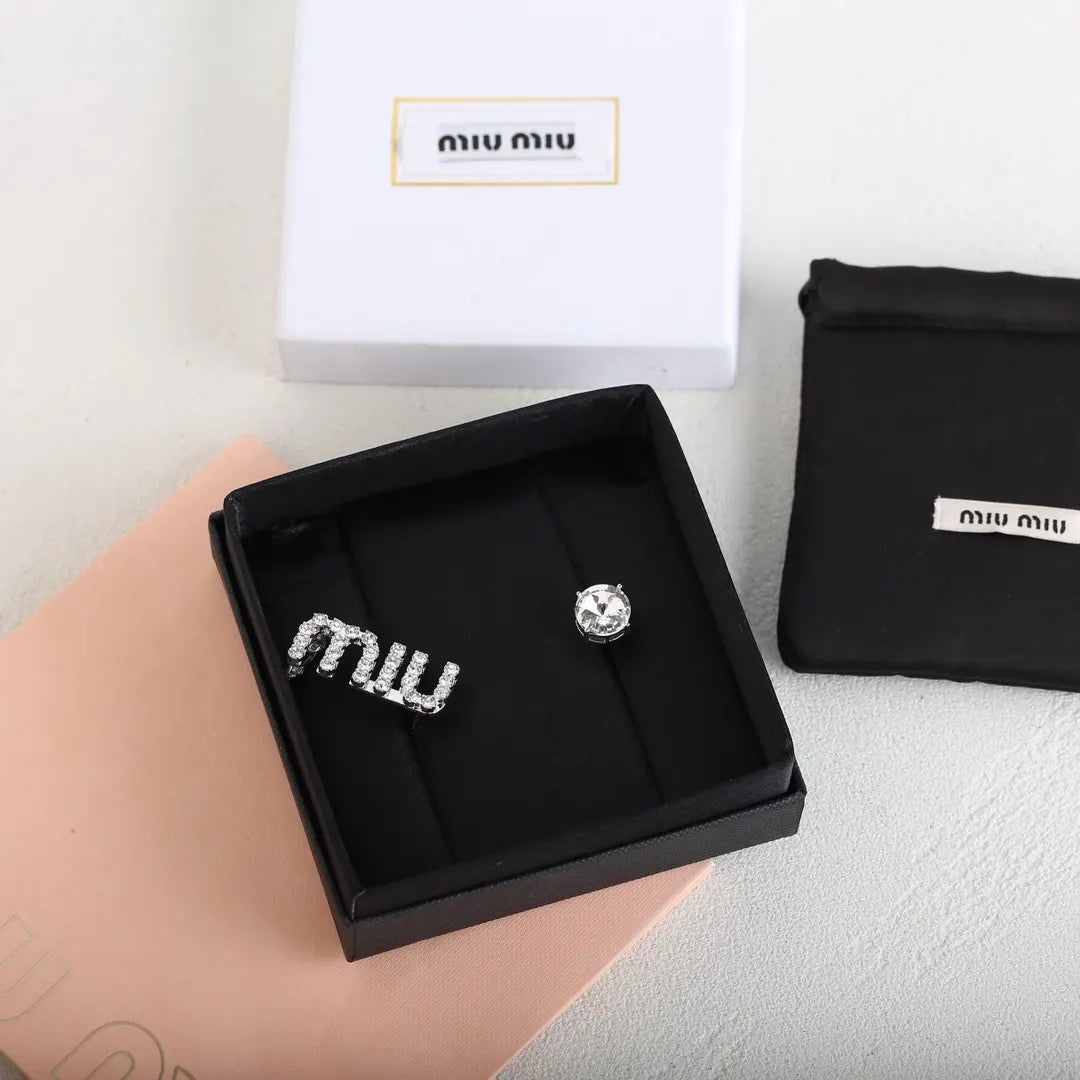 Miu Miu Crystal Earrings embellished - Miu Miu Crystal Embellished