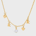 Celine Gold Charm Necklace heart - Celine Gold Charm Necklace - Heart