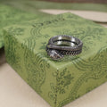 Gucci Silver Snake Ring coiled serpent - Gucci Silver Snake Ring