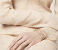 Swarovski Crystal Gold Necklace - Delicate Sparkle