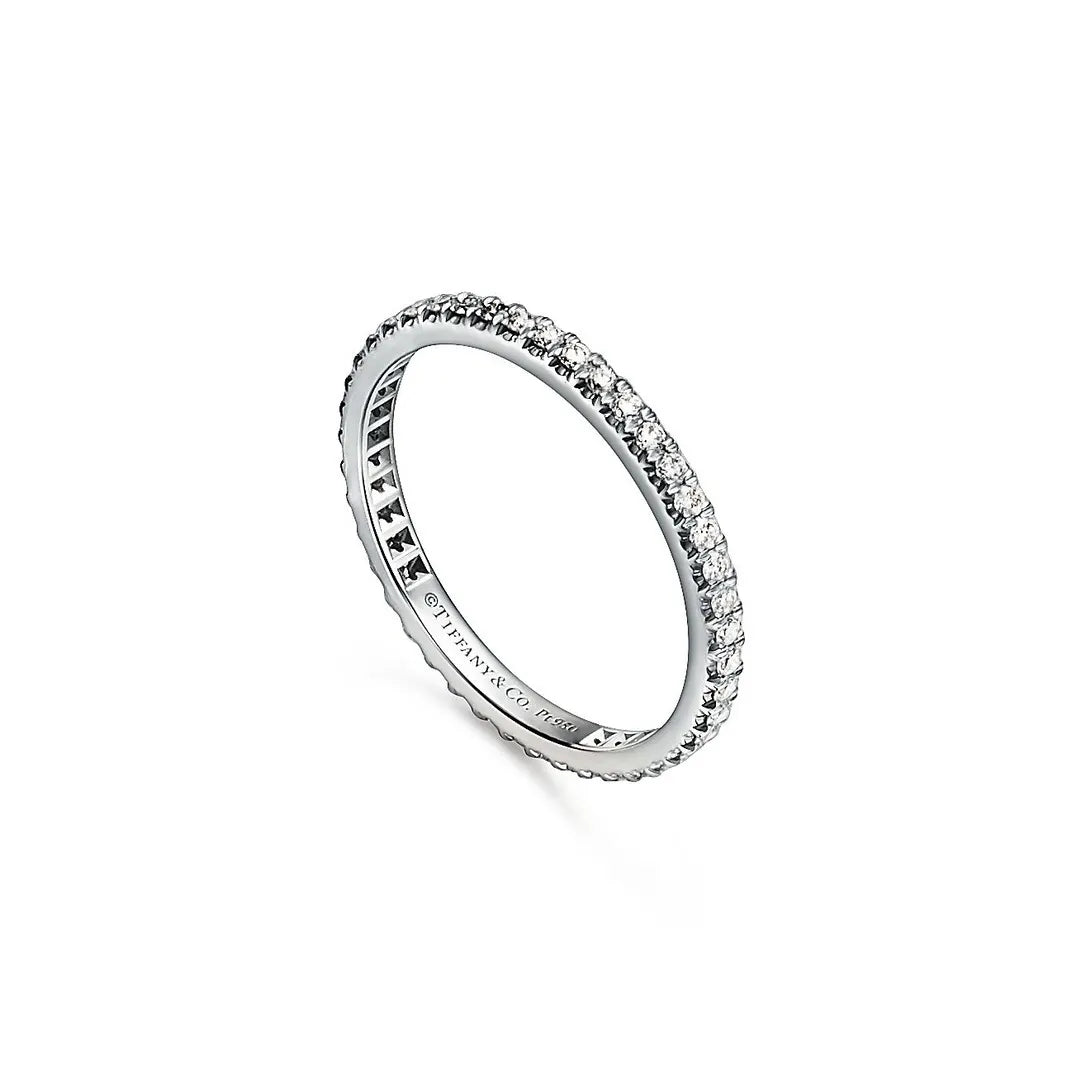 Tiffany Platinum Diamond Eternity Band co - Tiffany & Co. Platinum