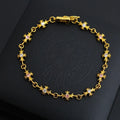 Premium Cross Charm Bracelet - Gold Plated