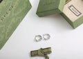 Gucci Silver Letter Hoop Earrings designer chic - Gucci Silver Letter