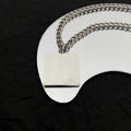 BV Silver Square Pendant Necklace chain - BV Silver Square Pendant