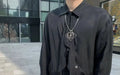 Loewe Silver Anagram Pendant Necklace - Designer Jewelry