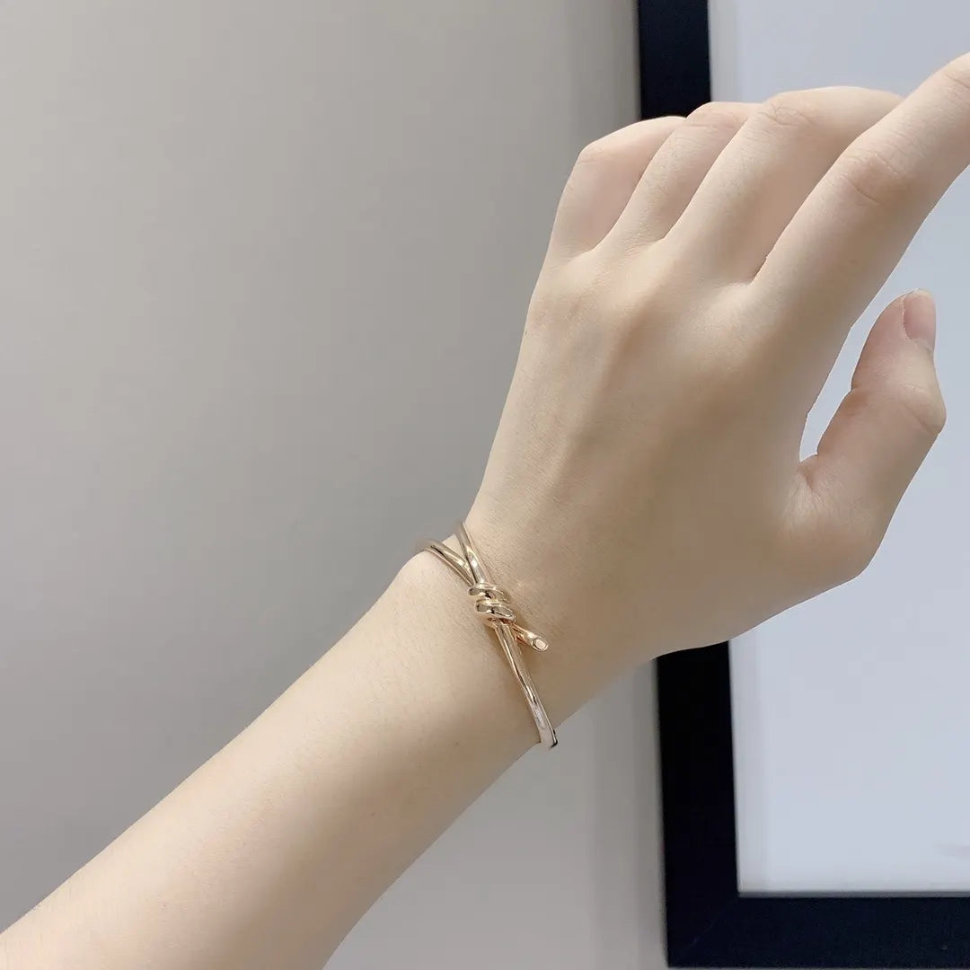 Elegant Knot Bangle Bracelet - Premium Quality