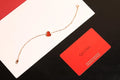 Qeelin Wulu Premium Rose Gold Bracelet with Red Agate